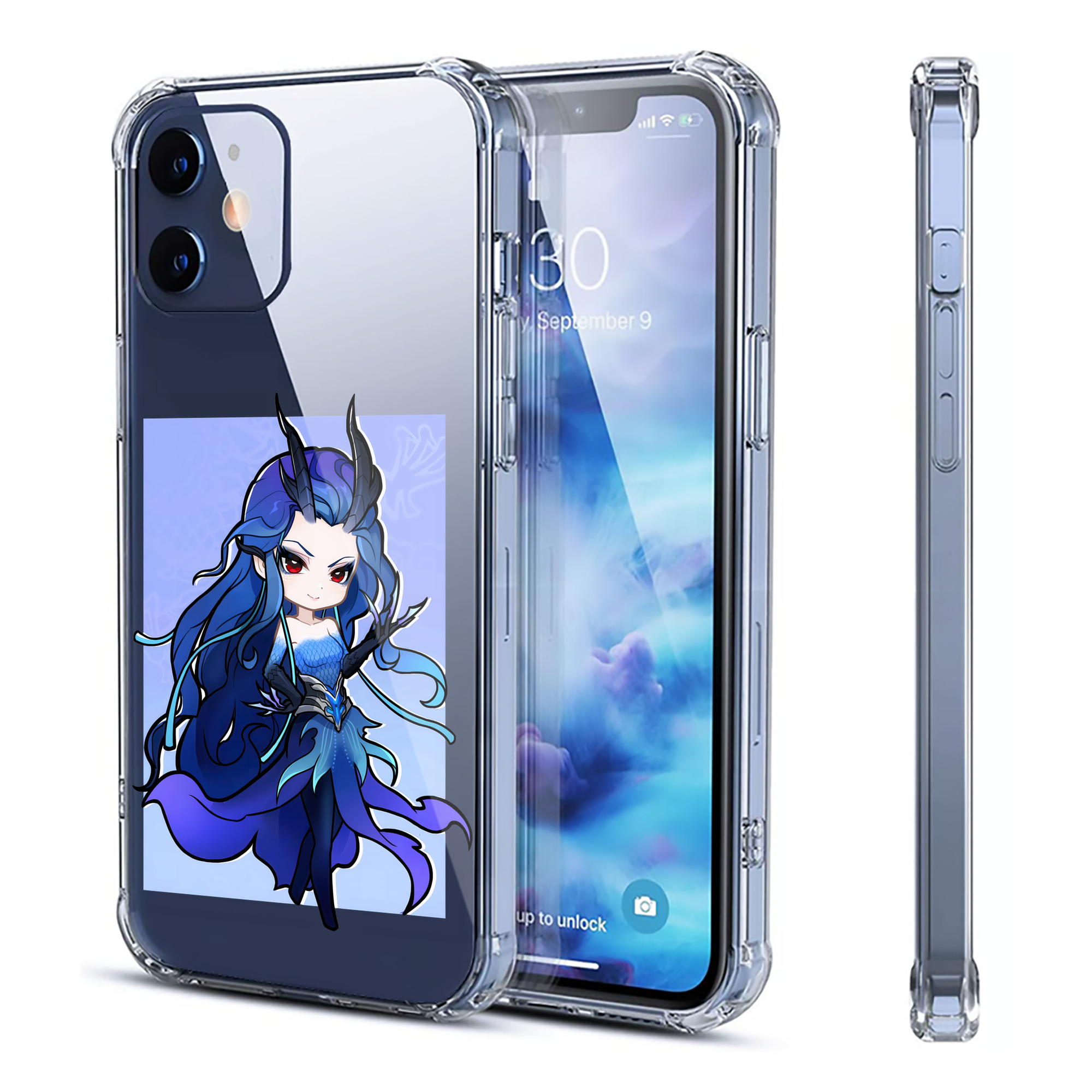 （画像用） Ne Zha 2 ナタ 魔童の大暴れ 【iPhone 12シリーズ対応】透明スマホケース（クリアソフトケース）